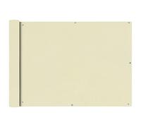 vidaXL Toldo para Balcón Tela Oxford Blanco Crema 75x400 cm Lona para Terraza