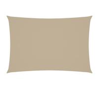 Vidaxl toldo de vela rectangular tela oxford beige 2,5x4,5 m