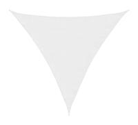 vidaXL Toldo Parasol Lona Protector Solar Sombra de Patio Jardín Terraza Balcón Parque Exterior de Vela Triangular de Tela Oxford Blanco 3x3x3 m
