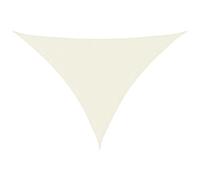 vidaXL Toldo Parasol Lona Protector Solar Sombra de Patio Jardín Terraza Balcón Parque Exterior de Vela Triangular de Tela Oxford Crema 4x5x6,4 m