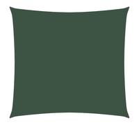 vidaXL Toldo Parasol Lona Protector Solar Sombra de Patio Jardín Terraza Balcón Parque Exterior de Vela Cuadrado de Tela Oxford Verde Oscuro 4x4 m