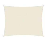 vidaXL Toldo Parasol Lona Protector Solar Sombra de Patio Jardín Terraza Balcón Parque Exterior de Vela Rectangular de Tela Oxford Crema 2x3,5 m