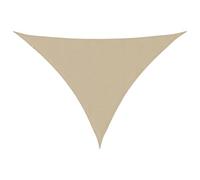 vidaXL Toldo Parasol Lona Protector Solar Sombra de Patio Jardín Terraza Balcón Parque Exterior de Vela Triangular de Tela Oxford Beige 3x4x5 m