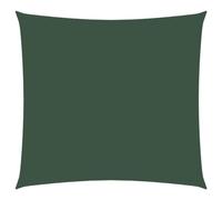 vidaXL Toldo Parasol Lona Protector Solar Sombra de Patio Jardín Terraza Balcón Parque Exterior de Vela Cuadrado de Tela Oxford Verde Oscuro 4,5x4,5 m