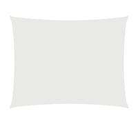vidaXL Toldo Parasol Lona Protector Solar Sombra de Patio Jardín Terraza Balcón Parque Exterior de Vela Rectangular Tela Oxford Blanco 3,5x4,5 m