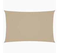 vidaXL Toldo Parasol Lona Protector Solar Sombra de Patio Jardín Terraza Balcón Parque Exterior de Vela Rectangular de Tela Oxford Beige 2x4,5 m