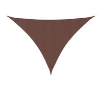 vidaXL Toldo Parasol Lona Protector Solar Sombra de Patio Jardín Terraza Balcón Parque Exterior de Vela Triangular de Tela Oxford Marrón 4x4x5,8 m