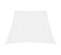 vidaXL Toldo Parasol Lona Protector Solar Sombra de Patio Jardín Terraza Balcón Parque Exterior de Vela Tela Oxford Trapecio Blanco 2/4x3 m