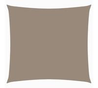 vidaXL Toldo Parasol Lona Protector Solar Sombra de Patio Jardín Terraza Balcón Parque Exterior de Vela Cuadrado de Tela Oxford Gris Taupe 6x6 m