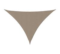 vidaXL Toldo Parasol Lona Protector Solar Sombra de Patio Jardín Terraza Balcón Parque Exterior de Vela Triangular de Tela Oxford Gris Taupe 4x4x5,8 m