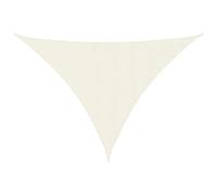vidaXL Toldo Parasol Lona Protector Solar Sombra de Patio Jardín Terraza Balcón Parque Exterior de Vela Triangular de Tela Oxford Crema 4x5x5 m