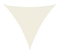 vidaXL Toldo Parasol Lona Protector Solar Sombra de Patio Jardín Terraza Balcón Parque Exterior de Vela Triangular de Tela Oxford Crema 4x4x4 m