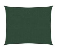 vidaXL Toldo Parasol Lona Protector Solar Sombra de Patio Jardín Terraza Balcón Parque Infantil Exterior de Vela Verde Oscuro HDPE 160 g/m² 2,5x3 m