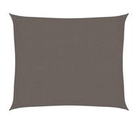 vidaXL Toldo Parasol Lona Protector Solar Sombra de Patio Jardín Terraza Balcón Parque Infantil Exterior de Vela Gris Antracita HDPE 160 g/m² 2,5x3 m