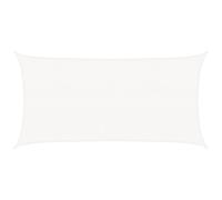 vidaXL Toldo Parasol Lona Protector Solar Sombra de Patio Jardín Terraza Balcón Parque Infantil Exterior de Vela HDPE Blanco 160 g/m² 2,5x4,5 m