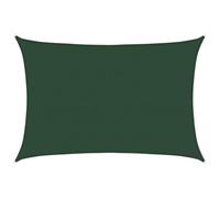 vidaXL Toldo Parasol Lona Protector Solar Sombra de Patio Jardín Terraza Balcón Parque Infantil Exterior de Vela HDPE Verde Oscuro 160 g/m² 5x7 m