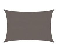 vidaXL Toldo Parasol Lona Protector Solar Sombra de Patio Jardín Terraza Balcón Parque Infantil Exterior de Vela Gris Antracita HDPE 160 g/m² 3x5 m