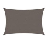 vidaXL Toldo Parasol Lona Protector Solar Sombra de Patio Jardín Terraza Balcón Parque Infantil Exterior de Vela Gris Antracita HDPE 160 g/m² 2x3 m