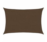 vidaXL Toldo Parasol Lona Protector Solar Sombra de Patio Jardín Terraza Balcón Parque Infantil Exterior de Vela HDPE Marrón 160 g/m² 2x3 m