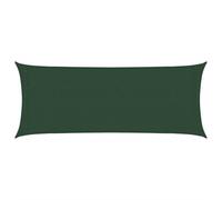 vidaXL Toldo Parasol Lona Protector Solar Sombra de Patio Jardín Terraza Balcón Parque Infantil Exterior de Vela Verde Oscuro HDPE 160 g/m² 2x4,5 m