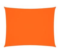 vidaXL Toldo Parasol Lona Protector Solar Sombra de Patio Jardín Terraza Balcón Parque Infantil Exterior de Vela Rectangular Tela Oxford Naranja 5x7 m