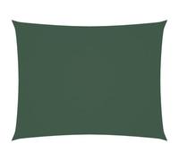 vidaXL Toldo Parasol Lona Protector Solar Sombra Patio Jardín Terraza Balcón Parque Exterior de Vela Rectangular de Tela Oxford Verde Oscuro 2,5x4 m