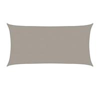 vidaXL Toldo parasol rectangular de 160 g/m², color gris claro, 4 x 7 m, HDPE, vela de sombra, toldo de jardín, toldo para sombra
