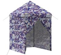 vidaXL Toldo Pop-up con 4 Paredes Laterales 2 x 2 m Camuflaje Azul