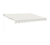 vidaXL Toldo retráctil Aluminio y Tela Color Crema 3,5x2,5 m