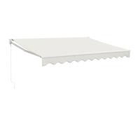 vidaXL Toldo retráctil Aluminio y Tela Color Crema 3,5x2,5 m, toldo, toldo de Patio, toldo de jardín, toldo para Puertas, toldo de terraza