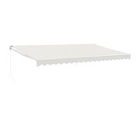 vidaXL Toldo retráctil Aluminio y Tela Color Crema 5x3 m, toldo, toldo de Patio, toldo de jardín, toldo para Puertas, toldo de terraza