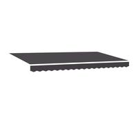 vidaXL Toldo Retráctil Antracita 400 x 200 cm Poliéster y Aluminio, Pérgola y terraza, Moderna, Rectangular, Resistente al Sol, Materiales duraderos, Sombra Ajustable, toldo retráctil