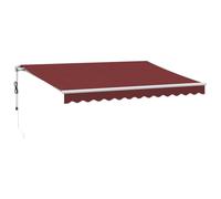 vidaXL Toldo retráctil automático Burdeos 350x250 cm