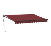 vidaXL Toldo retráctil automático Burdeos 350x250 cm, toldo, toldo de Patio, Dosel toldo, toldo de Puerta, Dosel retráctil, toldo de jardín