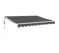 vidaXL Toldo retráctil automático Gris Antracita 3,5x2,5 m