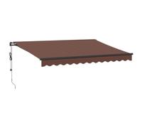 vidaXL Toldo retráctil automático marrón 350x250 cm, toldo, toldo de Patio, Dosel toldo, toldo de Puerta, Dosel retráctil, toldo de jardín