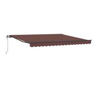 vidaXL Toldo retráctil automático marrón 400x300 cm
