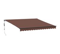 vidaXL Toldo retráctil automático marrón 400x350 cm, toldo, toldo de Patio, Dosel toldo, toldo de Puerta, Dosel retráctil, toldo de jardín