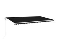 vidaXL Toldo Retráctil Automático, Sombrilla Plegable, Toldo Resistente al Agua Rayos UV, Toldo para Balcón Jardín Terraza, Gris Antracita