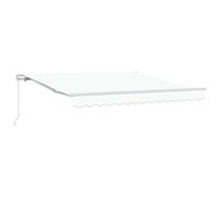 vidaXL Toldo Retráctil Manual 350 x 250 cm Poliéster y Aluminio, Toldo de Aluminio, Moderno toldo Solar, Materiales UV, Cubierto retráctil para Exteriores