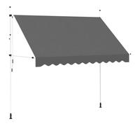Toldo Retráctil De Operación Manual Antracita 300 Cm