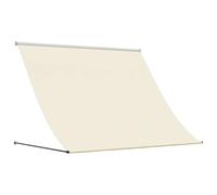 vidaXL Toldo retráctil de Tela y Acero Crema 250x150 cm, toldo de Patio, toldo de Ventana, toldo de balcón, toldo retráctil, toldo de Patio retráctil