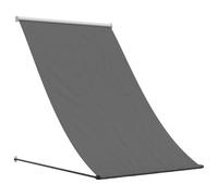 vidaXL Toldo retráctil de Tela y Acero Gris Antracita 150x150 cm, toldo de Patio, toldo de Ventana, toldo de balcón, toldo retráctil