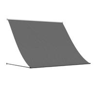 vidaXL Toldo retráctil de Tela y Acero Gris Antracita 250x150 cm, toldo de Patio, toldo de Ventana, toldo de balcón, toldo retráctil