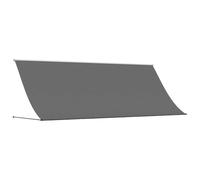 vidaXL Toldo retráctil de Tela y Acero Gris Antracita 350x150 cm, toldo de Patio, toldo de Ventana, toldo de balcón, toldo retráctil