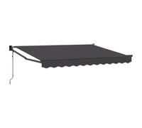 vidaXL Toldo Retráctil Eléctrico Antracita 3,5 x 2 m, Toldo eléctrico Moderno, Sombra retráctil, Cubierta Solar motorizada, Ajuste fácil, protección UV para el jardín