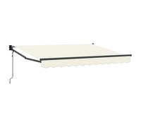 vidaXL Toldo Retráctil Eléctrico Crema 2,5 x 2 m, Toldo eléctrico Moderno, Sombra retráctil, Cubierta Solar motorizada, Ajuste fácil, protección UV para el jardín