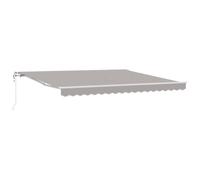 vidaXL Toldo Automático Retráctil Gris Claro 400 x 350 cm | Protege del Sol y el Agua, Ideal para Terraza y Jardín, Toldo Eléctrico para Exterior