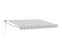 vidaXL Toldo retráctil Gris Claro y Blanco. 3 x 2,5 m