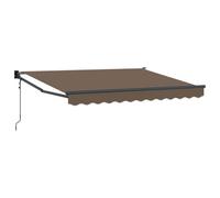 vidaXL Toldo retráctil Gris Topo 4 x 2 m Poliéster y Metal
